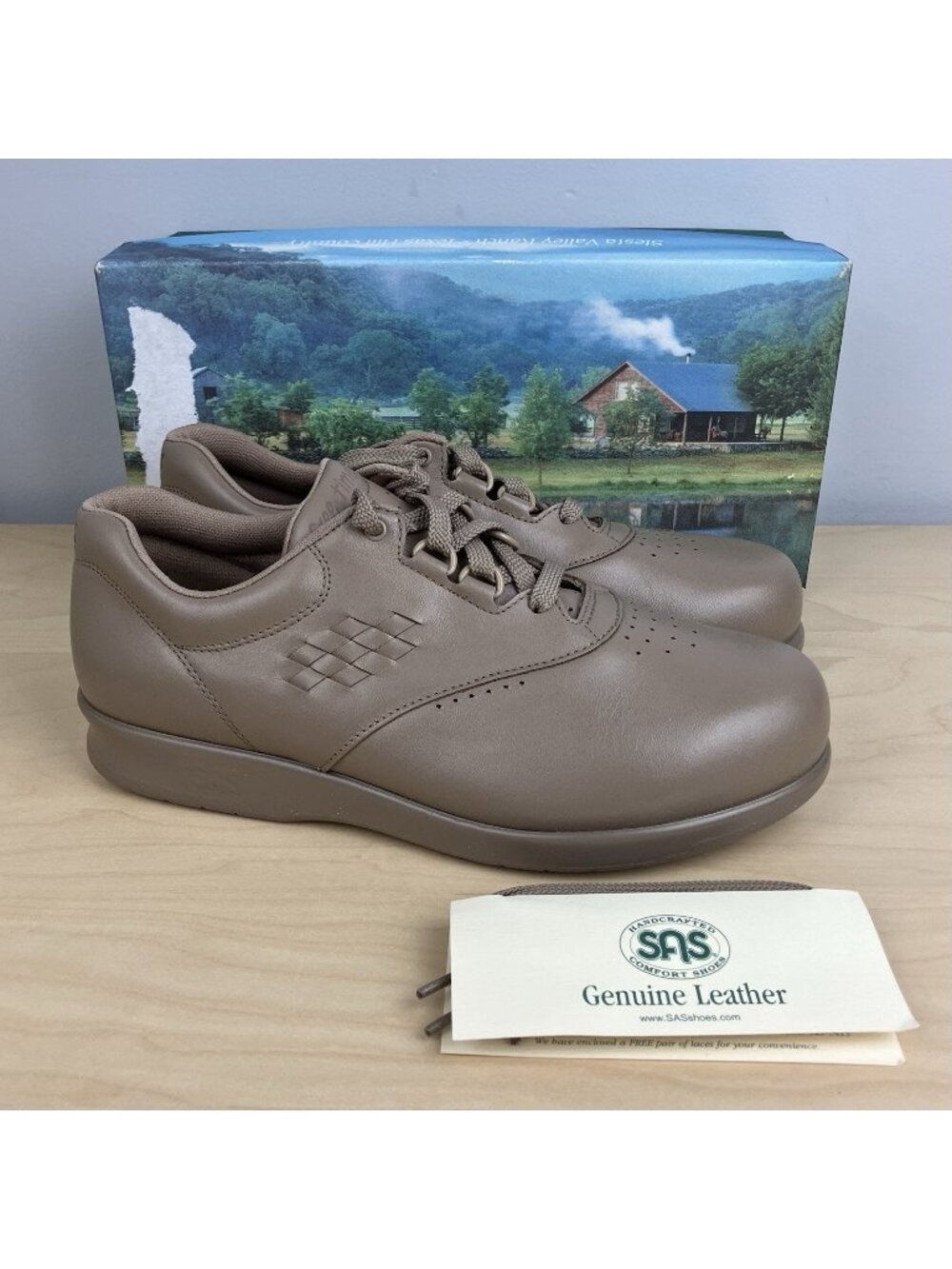 SAS Shoes Women’s Size 9.0 WW (2Wide) Freetime Mocha Leather New In Box!